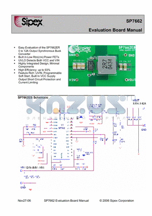 SP7662ER datasheet - Evaluation Board Manual