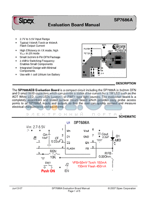 SP7686AER datasheet - Evaluation Board Manual