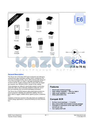 S8006V datasheet - SCRs