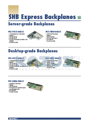 PCE-5B07-04A1E datasheet - SHB Express Backplanes