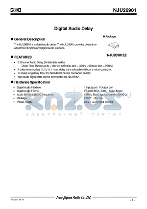 NJU26901E2 datasheet - Digital Audio Delay