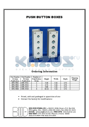 SPB-3903 datasheet - PUSH BUTTON BOXES