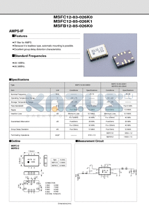 MSFC12-83-026K0 datasheet - AMPS-IF