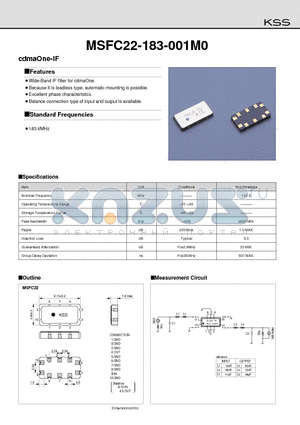 MSFC22-183-001M0 datasheet - cdmaOne-IF