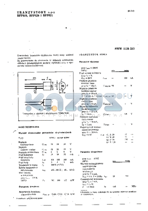 SWW1156-213 datasheet - NPN Transistor