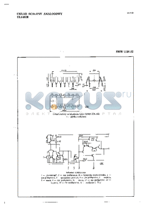 SWW1156-32 datasheet - UKLAD SCALONY ANALOGOWY