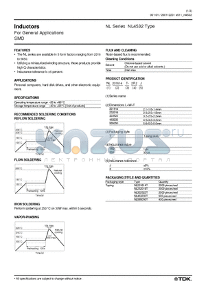 NL4532 datasheet - For General Applications SMD