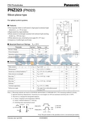 PN323 datasheet - Silicon planar type