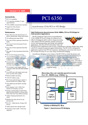 PCI6350 datasheet - Asynchronous 32-bit PCI-to-PCI Bridge