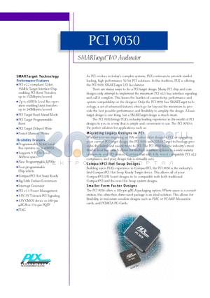 PCI9030 datasheet - SMARTarget I/O Accelerator