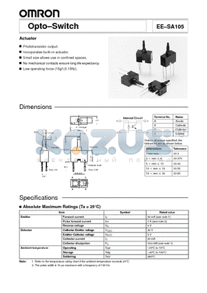 SA105 datasheet - Opto-Switch