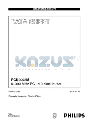 PCK2002MPW datasheet - 0-300 MHz I2C 1:10 clock buffer