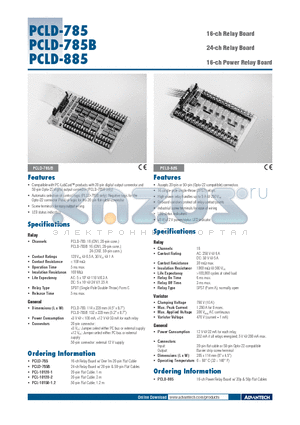 PCL-10120-1 datasheet - 16-ch Relay Board