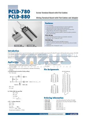 PCL-10137-2 datasheet - Screw Terminal Board with Flat Cables