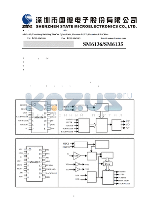 SM6136 datasheet - SHENZHEN STATE MICROELECTRONICS CO.,LTD.