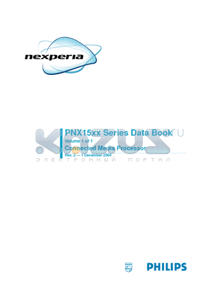 PNX1500E datasheet - Connected Media Processor