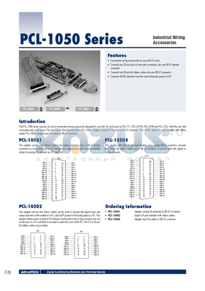 PCL-1050 datasheet - Industrial Wiring Accessories