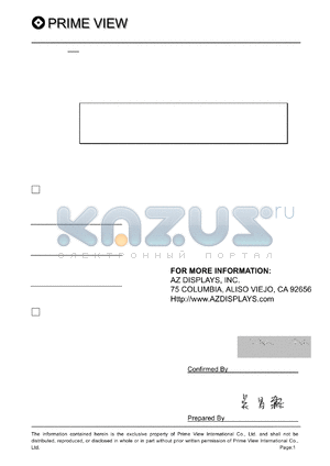 PO023OX1 datasheet - TECHNICAL SPECIFICATION