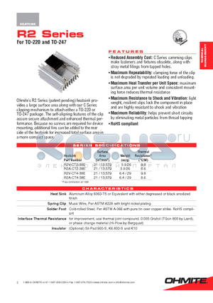 R2A-CT2-38E datasheet - R2 Series For TO-220 and TO-247