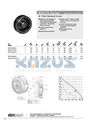 R2S175-AC79-12 datasheet - MOTORIZED IMPELLER