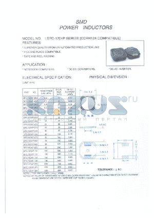 SPC-1204P-180 datasheet - SMD POWER INDUCTORS