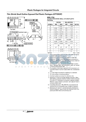 M28.173A datasheet - Plastic Packages for Integrated Circuits