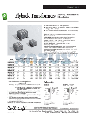 POE30P-12L datasheet - Flyback Transformers