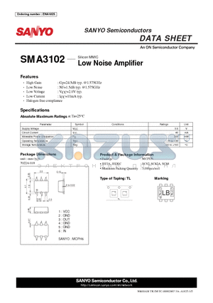 SMA3102 datasheet - Low Noise Amplifier