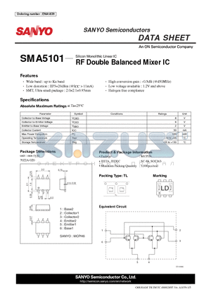 SMA5101 datasheet - RF Double Balanced Mixer IC