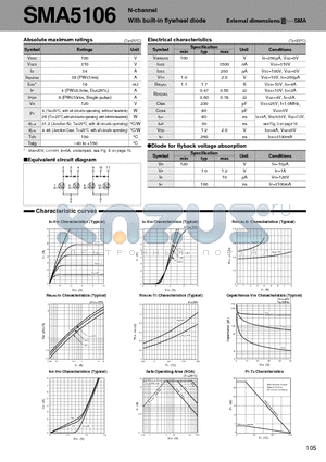 SMA5106 datasheet - N-channel With built-in flywheel diode