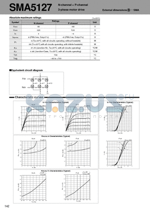SMA5127_01 datasheet - N-channel  P-channel 3-phase motor drive