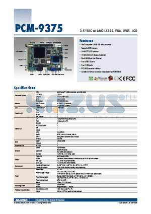 PCM-9375F-J0A1E datasheet - 3.5