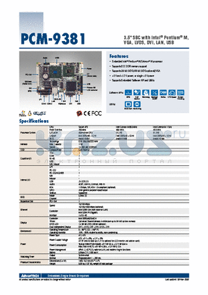 PCM-9381F-00A2E datasheet - 3.5