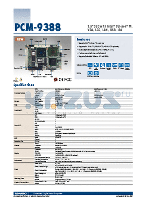 PCM-9388SF-S0A1E datasheet - 3.5