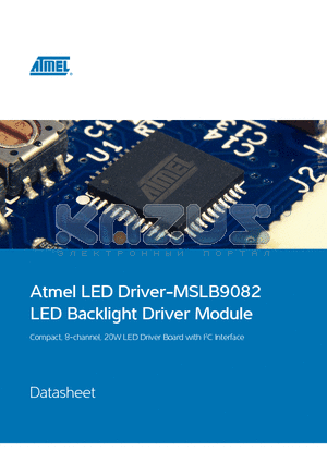 MSLB9082 datasheet - Compact, 8-channel, 20W LED Driver Board with I2C Interface