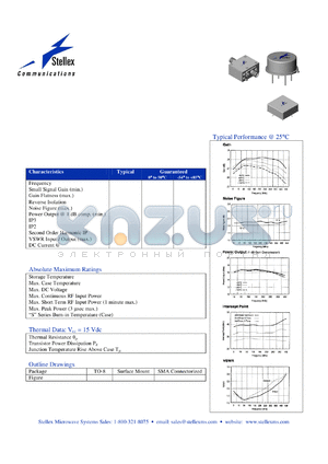 SMA80-1 datasheet - 10 TO 200 MHz CASCADABLE AMPLIFIER