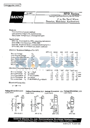 SPD-221 datasheet - C to Ku Band Mixer, Detector, Modulator Applications