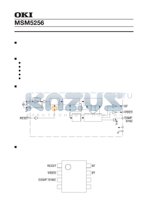 MSM5256 datasheet - CMOS IC