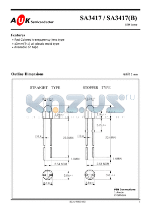 SA3417B datasheet - LED Lamp