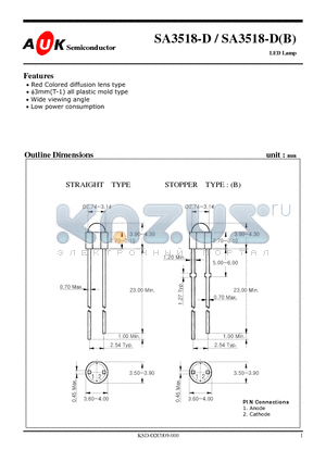 SA3518-D datasheet - LED Lamp