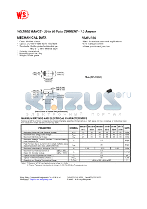 SA4-15 datasheet - VOLTAGE RANGE - 20 to 80 Volts CURRENT - 1.0 Ampere