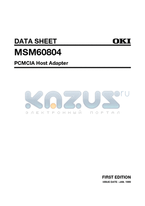 MSM60804GS-K4 datasheet - PCMCIA Host Adapter