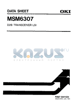 MSM6307RS datasheet - D2B TRANSCEIVER LSI