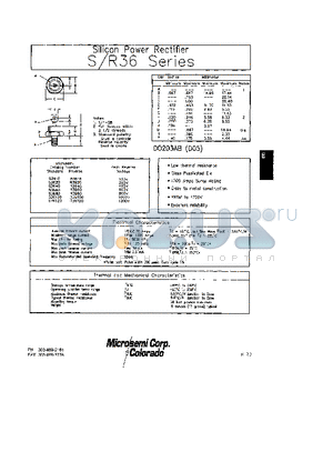 R3640 datasheet - Silicon Power Rectifier