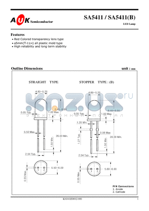 SA5411B datasheet - LED Lamp