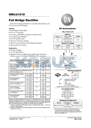 NMLU1210 datasheet - Full Bridge Rectifier