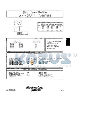 R5080PF datasheet - Silicon Power Rectifier