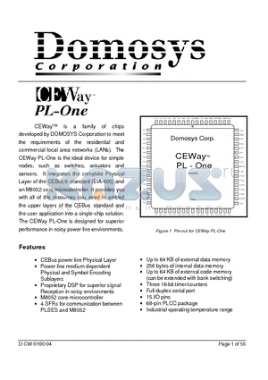 PONE-000-01 datasheet - The ideal device for simple nodes, such as switches, actuators and sensor