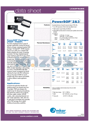 POWERSOP2 datasheet - Exceptional performance through the innovative design of PSOPs offer