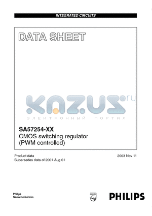 SA57254-30GW datasheet - CMOS switching regulator (PWM controlled)